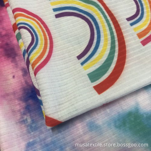 MUSA Hotsale Custom Design 2*2 Rib Knit Fabric